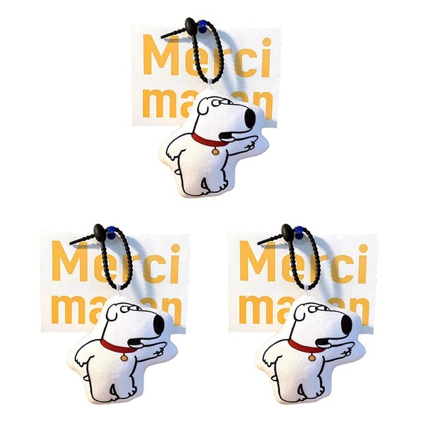 Funny Talking Brian Dog Keychain