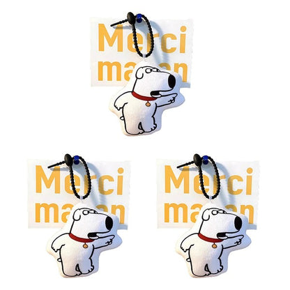 Funny Talking Brian Dog Keychain