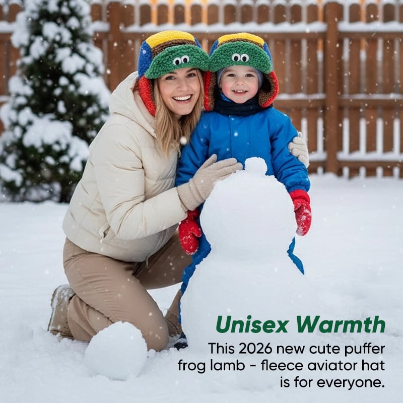 Puffer Frog Aviator Hat