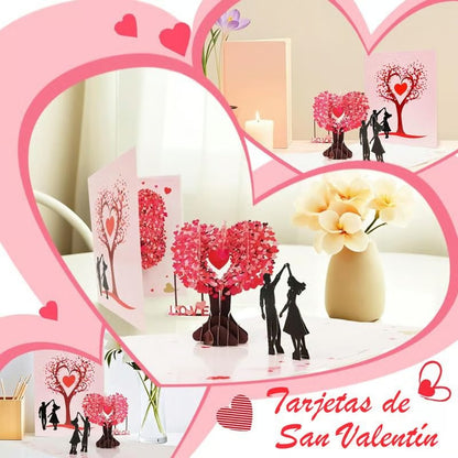3D Pop-Up Valentine’s Day & Anniversary Love Tree Greeting Card