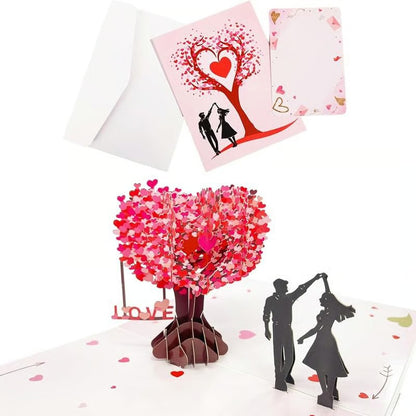 3D Pop-Up Valentine’s Day & Anniversary Love Tree Greeting Card