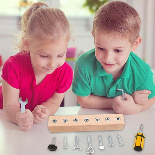 Educational Screw-Tightening Busy Board