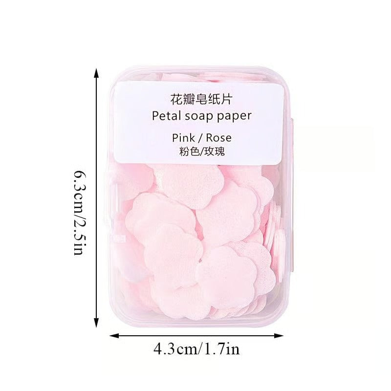 Petal Soap Paper Sheets(4 Boxes) – Lightweight Floral Hand Wash For Travel & Daily Use