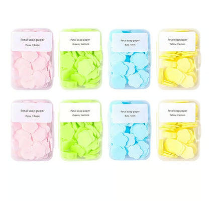 Petal Soap Paper Sheets(4 Boxes) – Lightweight Floral Hand Wash For Travel & Daily Use