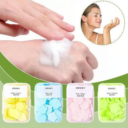 Petal Soap Paper Sheets(4 Boxes) – Lightweight Floral Hand Wash For Travel & Daily Use