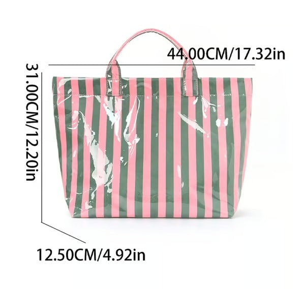 Striped Tote Bag