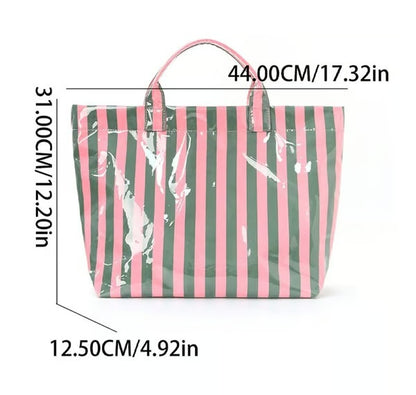 Striped Tote Bag