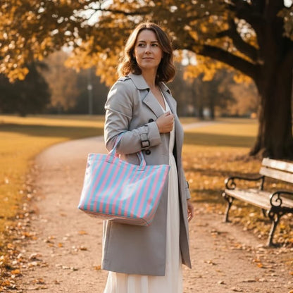 Striped Tote Bag