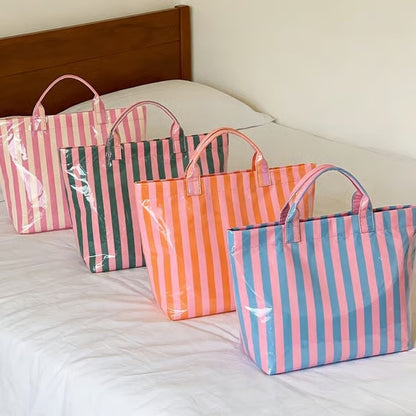 Striped Tote Bag