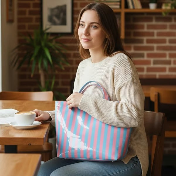 Striped Tote Bag