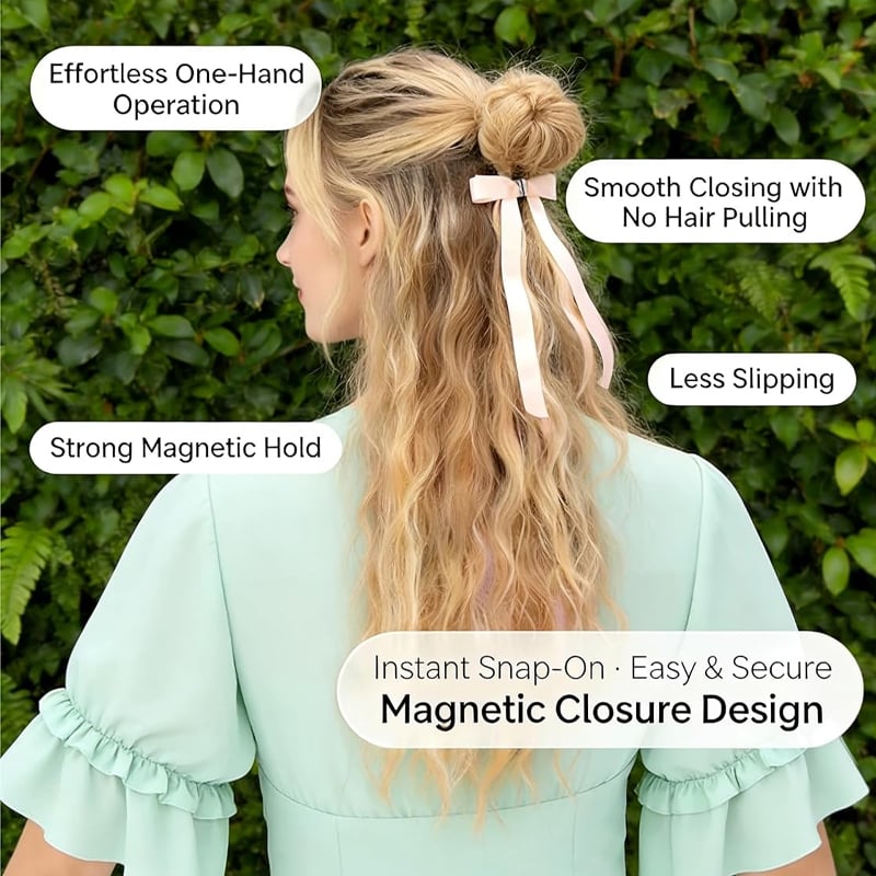 Magnetic Bow Hair Clip