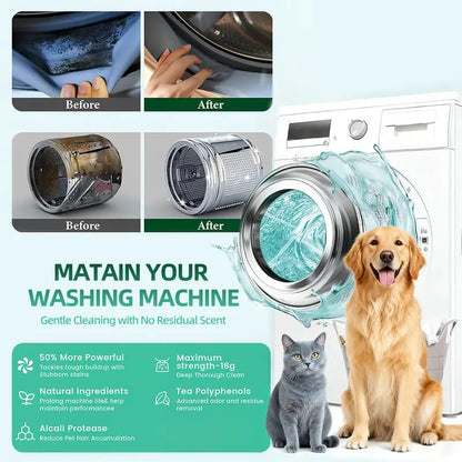 Eco-Friendly Washing Machine Cleaner Fights Pet Odors
