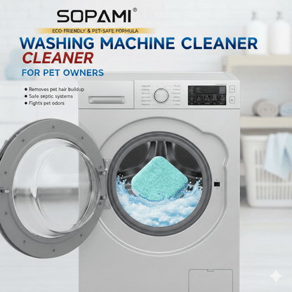 Eco-Friendly Washing Machine Cleaner Fights Pet Odors