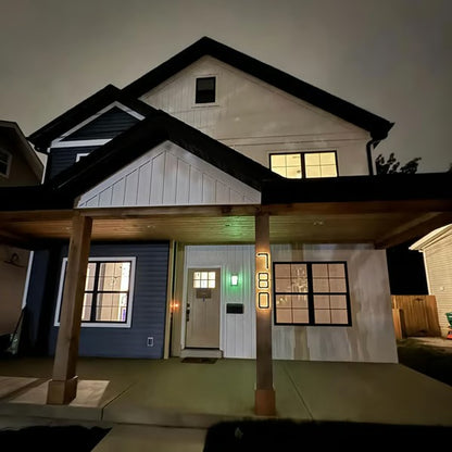 Solar Lighted House Numbers For Outside