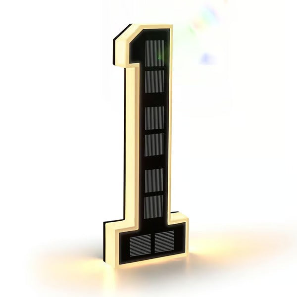Solar Lighted House Numbers For Outside