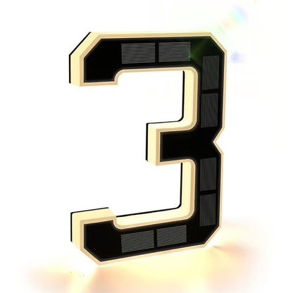 Solar Lighted House Numbers For Outside