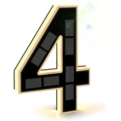 Solar Lighted House Numbers For Outside