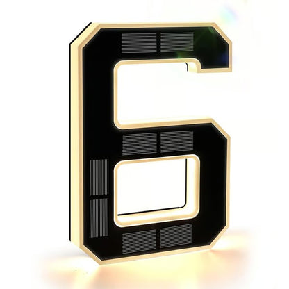 Solar Lighted House Numbers For Outside