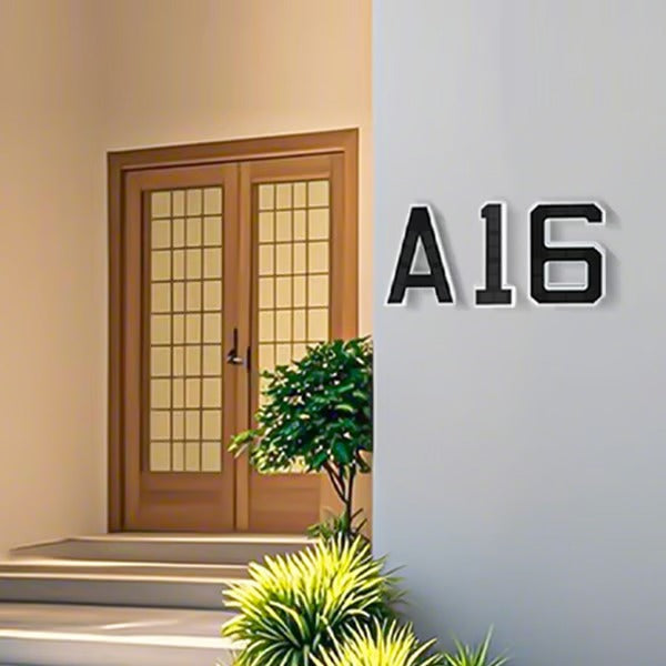 Solar Lighted House Numbers For Outside